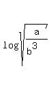 log%28sqrt%28a%2F%28b%5E3%29%29%29