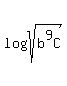 log%28sqrt%28b%5E9C%29%29
