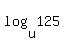 log%28u%2C125%29