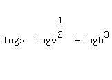 log%28x%29=log%28v%5E%281%2F2%29%29%2B+log%28b%5E3%29