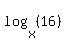 log%28x%2C%2816%29%29