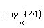 log%28x%2C%2824%29%29