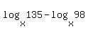 log%28x%2C135%29-log%28x%2C98%29