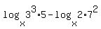 log%28x%2C3%5E3%2A5%29-log%28x%2C2%2A7%5E2%29