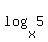 log%28x%2C5%29