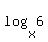 log%28x%2C6%29