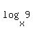 log%28x%2C9%29
