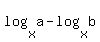 log%28x%2Ca%29-log%28x%2Cb%29