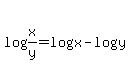 log%28x%2Fy%29+=+log%28x%29+-+log%28y%29