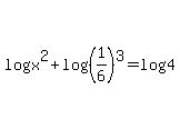 log%28x%5E2%29%2Blog%28%281%2F6%29%5E3%29=log%284%29