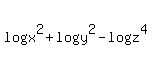log%28x%5E2%29%2Blog%28y%5E2%29-log%28z%5E4%29