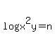 log%28x%5E2y%29=n