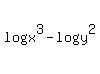 log%28x%5E3%29+-+log%28y%5E2%29
