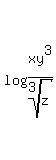 log%28xy%5E3%2Froot%283%2Cz%29%29