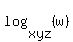 log%28xyz%2C%28w%29%29