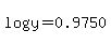 log%28y%29=0.9750