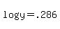 log%28y%29+=+.286