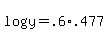 log%28y%29+=+.6%2A.477
