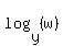 log%28y%2C%28w%29%29