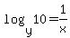 log%28y%2C10%29=1%2Fx