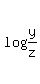 log%28y%2Fz%29