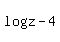 log%28z-4%29