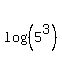 log+%28%285+%5E3%29%29