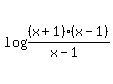 log+%28%28x%2B1%29%28x-1%29%2F%28x-1%29%29