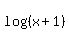 log+%28%28x%2B1%29%29