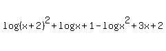 log+%28%28x%2B2%29%5E2%29%2Blog%28x%2B1%29-log%28x%5E2+%2B3x%2B2%29+