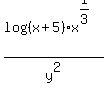 log+%28%28x%2B5%29%29+%2A+x%5E%281%2F3%29%2Fy%5E2