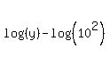 log+%28%28y%29%29-log%28%2810%5E2%29%29