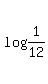 log+%281%2F12%29