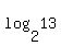 log+%282%2C13%29