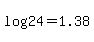 log+%2824%29=+1.38