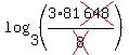 log+%283%2C+%283%2Fcross%288%29+%2A+81cross%28648%29%29%29