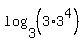 log+%283%2C+%283+%2A+3%5E4%29%29