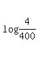log+%284%2F400%29+