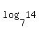log+%287%2C+14%29