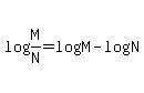 log+%28M%2FN%29+=+log+M+-+log+N+