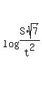 log+%28S%2Asqrt%28+7%29%2Ft%5E2%29