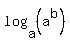 log+%28a%2C+%28a%5Eb%29%29