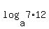 log+%28a%2C7%2A12%29