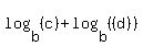 log+%28b%2C+%28c%29%29+%2B+log+%28b%2C+%28%28d%29%29%29