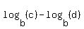 log+%28b%2C+%28c%29%29+-+log+%28b%2C+%28d%29%29
