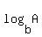 log+%28b%2C+A%29