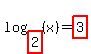 log+%28highlight%282%29%2C+%28x%29%29+=+highlight%283%29