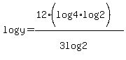 log+%28y+%29=%2812%28log+%284%29log+%282+%29%29%29%2F%283log+%282%29+%29