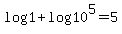 log+1+%2B+log+10%5E5+=+5