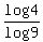 log+4+%2F+log+9